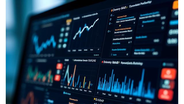Daudzfunkcionāls API monitoringa paneļa attēls, kas rāda reāllaika veiktspējas metriku, kā arī brīdinājumus un analīzes rādītājus ar vizuāli pievilcīgām diagrammām.